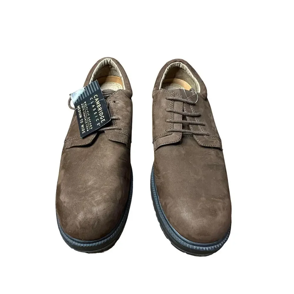 Cambridge Classics Brown‎ Multi-Fit Oxfords Lace Up Shoes Size 13 NEW